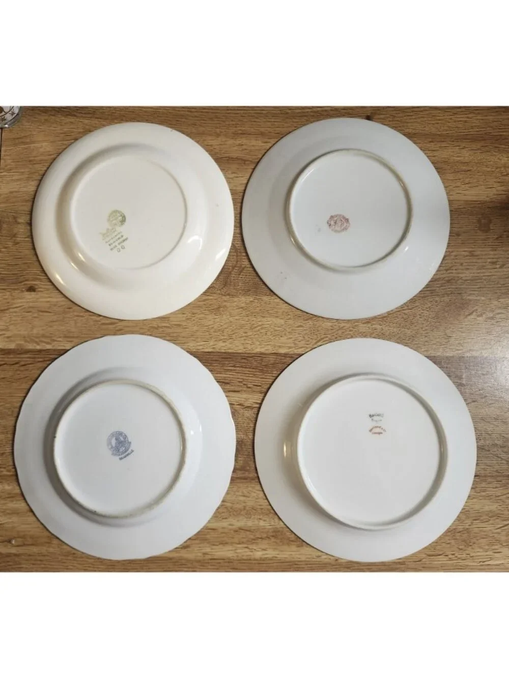 Mismatched Lunch or Salad Plates ~Blues~ Porcelain China Set of 4